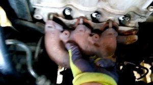 4 Ремонт Deawoo Matiz замена коллектора приёмной трубы