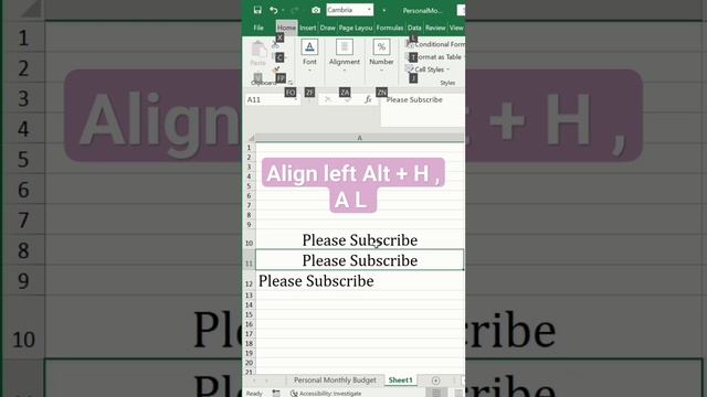 Microsoft Excel trick : Part 14 nothing right, nothing left and center in excel #excel #shortcuts смотреть онлайн