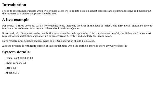 Drupal: Handle node save concurrency смотреть онлайн