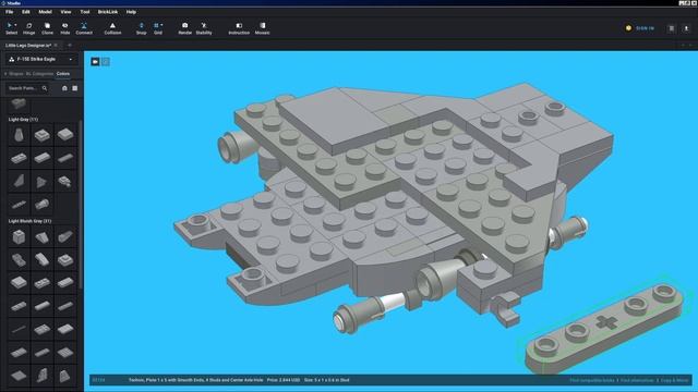 Lego Mini F-15E Strike Eagle Easy Tutorial смотреть онлайн
