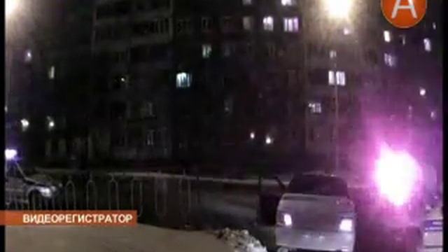 Ночная перестрелка на дороге в центре Мурманска 27.03.2014 смотреть онлайн