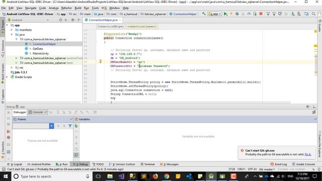 Android ListView JDBC Driver Local SQL Server Database смотреть онлайн