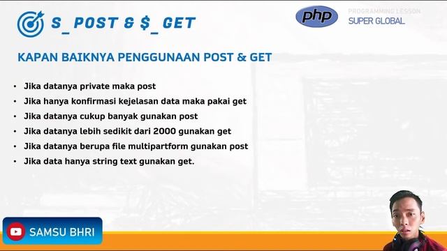 PHP Video 18 - POST dan GET (Side Server / Web Programming) смотреть онлайн