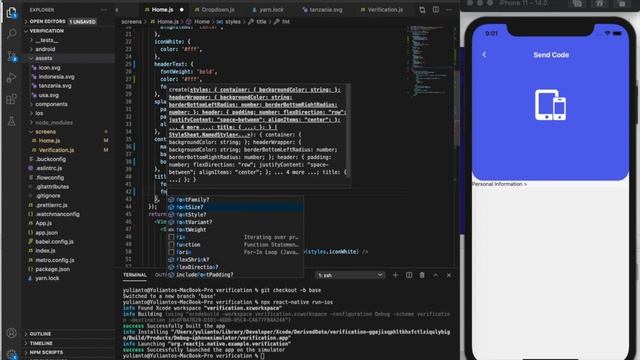 Mobile Verification By Heri Kaniugu Dribbble To React Native Part #01 смотреть онлайн