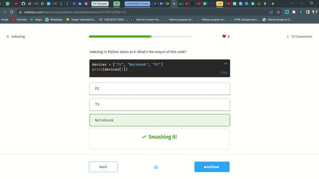 52 Indexing | Introduction to Python | Sololearn смотреть онлайн