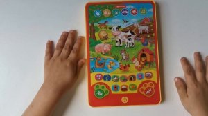 азбукварик игровой планшетик веселые игры на ферме - обзор от КУДРИКОВ