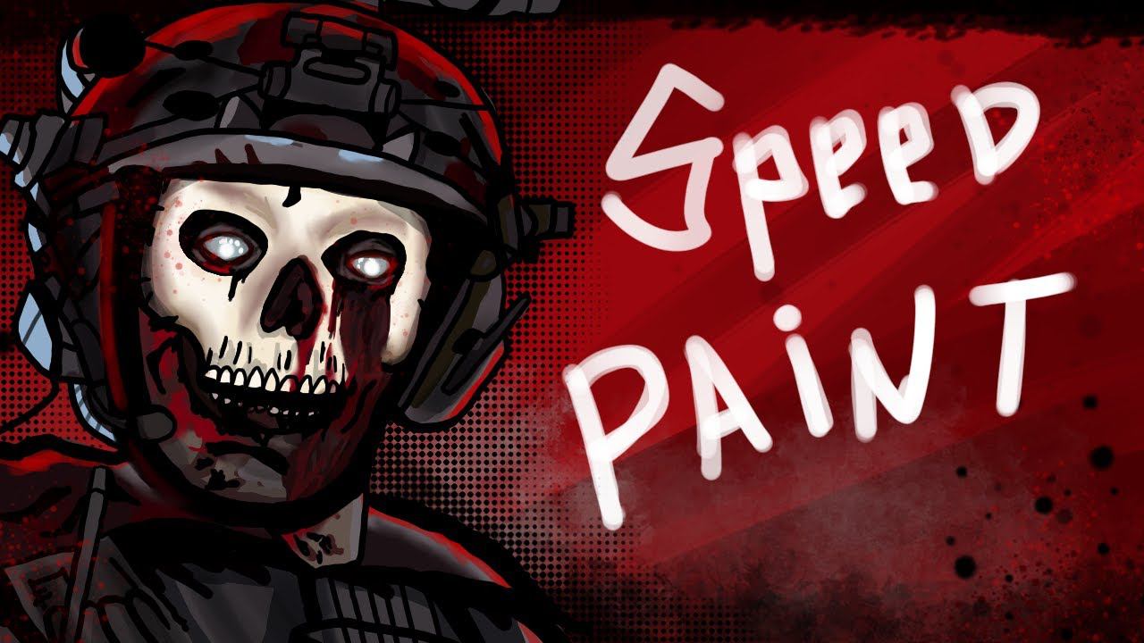 Zombie Ghost speed paint Call of Duty Modern Warfare\ Зомби Гоуст рисунок смотреть онлайн