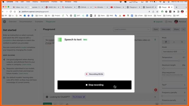 OpenAI New ChatGPT Feature | OpenAI Playground Speech to Text Feature смотреть онлайн