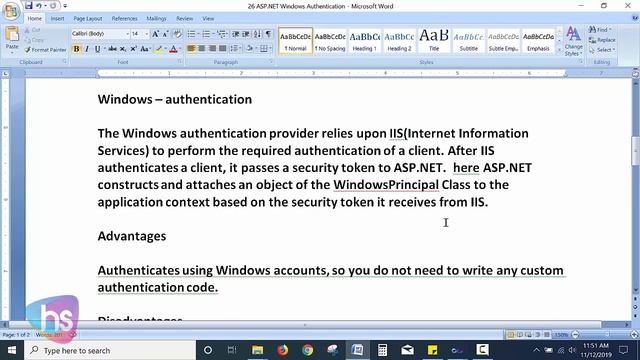 asp.net tutorial for beginners | windows authentication | webforms tutorial freshers | harisystems смотреть онлайн