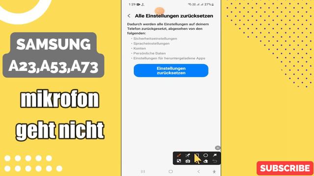 Samsung A23,A53,A73 mikrofon geht nicht || Anruf-Audio-Problem смотреть онлайн