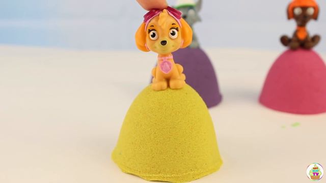 Learn Colors Video for kids Funny Paw Patrol play with Kinetic Sand Nursery Rhymes for kids song смотреть онлайн