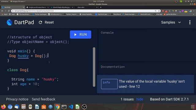 Class-Object | Dart Programming Language смотреть онлайн