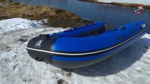 Лодка Азимут Атлас 365. ПВХ ледокол. Распаковка, обзор и тесты на воде.