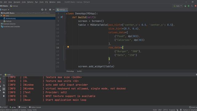 Kivy Tutorial 10 - Creating DataTable | KivyMD смотреть онлайн