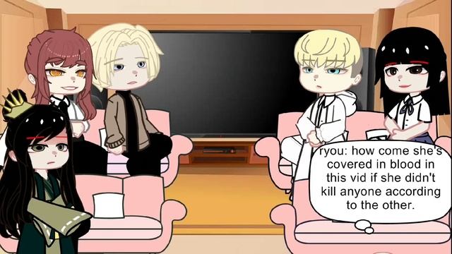 anime characters react to each other|pt3|nanno/manipulative characters react to nanno|gacha club смотреть онлайн