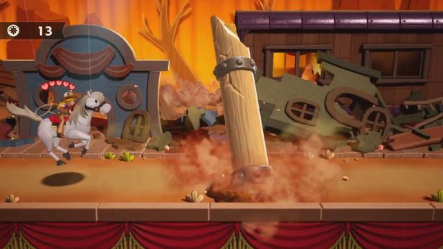 Princess Peach Showtime - ALL COWGIRL PEACH LEVELS + BOSSES!!