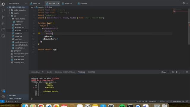 React con Typescript: 31 Error 404 Not Found смотреть онлайн