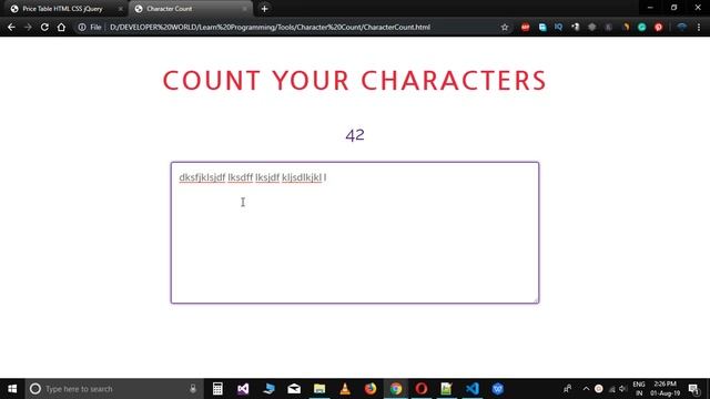 How to Create Character Count Tool in JavaScript, Character Count Calculator | CodingTuting.Com смотреть онлайн