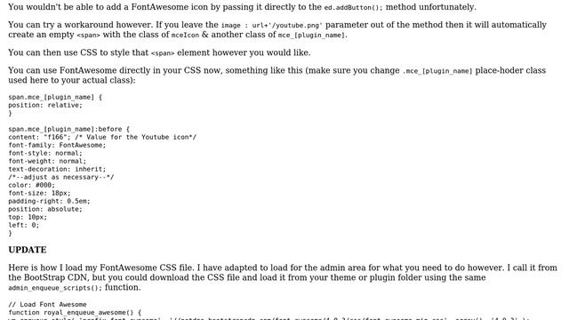 Wordpress: How do i use fontawesome icons in TinyMce editor? (3 Solutions!!) смотреть онлайн