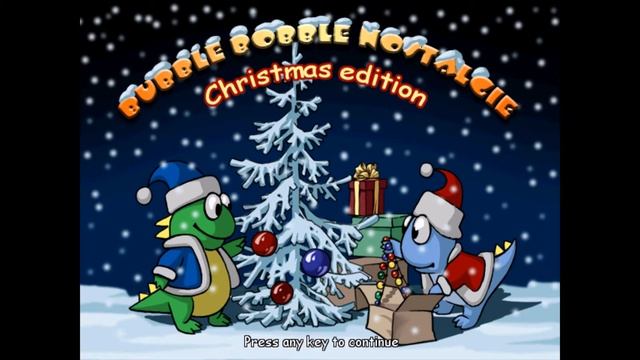 Title Screen, Menus — Bubble Bobble Nostalgie Christmas Edition {Demo Version} (Windows) — Audio смотреть онлайн