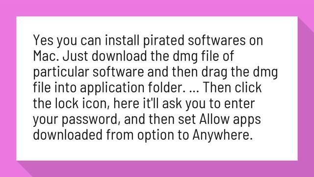 Can you install pirated software on a Mac? смотреть онлайн