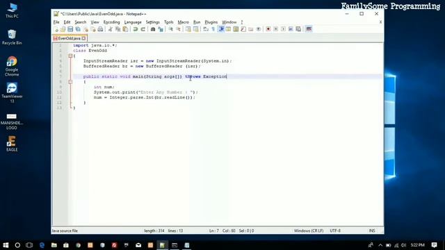 FamilySome Programming- |find Even or Odd in Java| смотреть онлайн