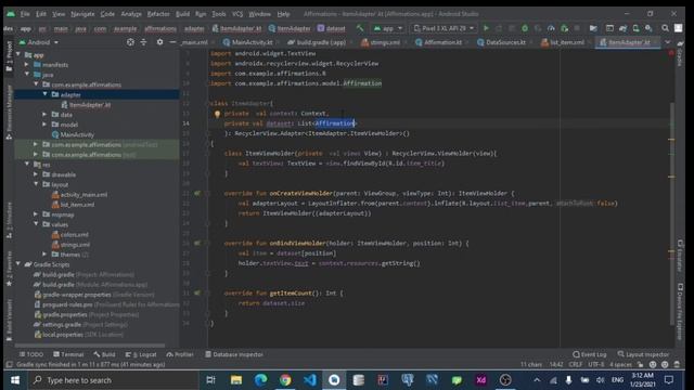 Creating affirmation app with kotlin - Codelab 2 & 3 смотреть онлайн