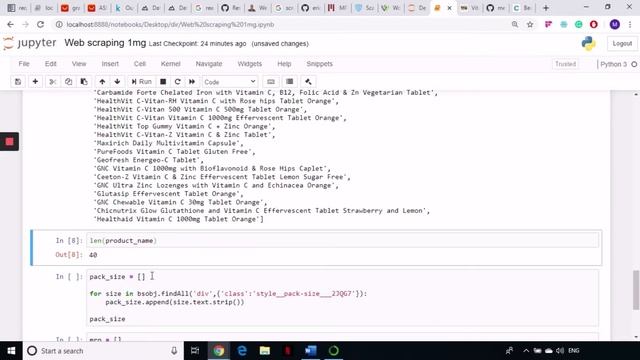 Medicine Data Scraping from 1mg using Python смотреть онлайн