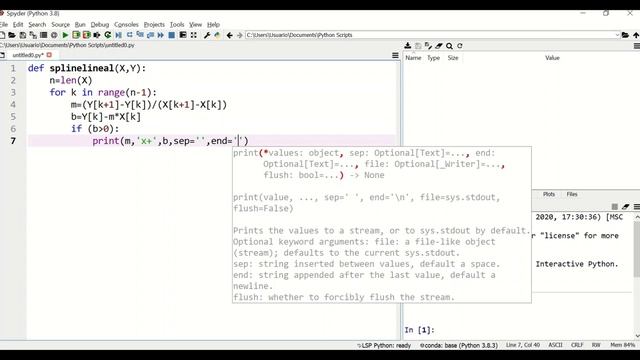 Spline lineal en Python смотреть онлайн