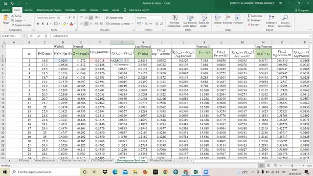 Hidrología - Análisis Estadístico de Datos y Cálculo de Precipitación máxima de 24 Horas. смотреть онлайн