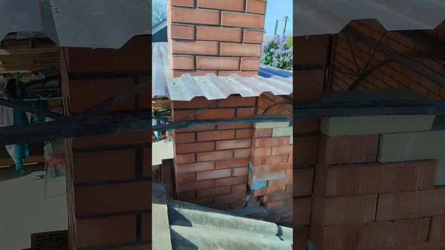кладка кирпича - труба на полный шов
