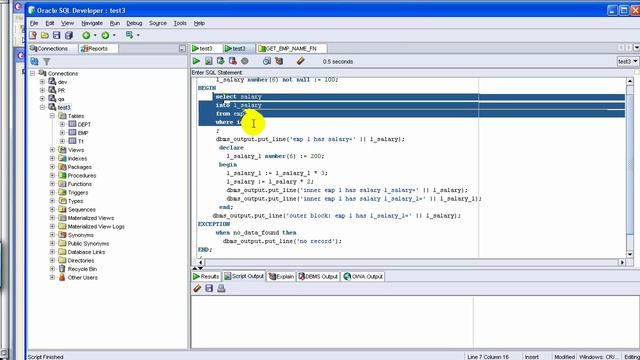 Oracle Tutorial - 12 - PL SQL - 2 variables constants смотреть онлайн