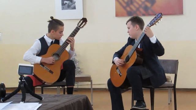 Классическая Гитара ,,Юмореска,, Н.Кошкин - Исп. Арсений Андрианов, Сергей Ковалёв, Коломна 5-й кл смотреть онлайн