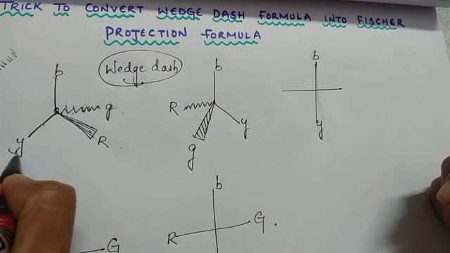 Trick to convert wedge dash formulas into Fischer projection formulas / organic chemistry смотреть онлайн