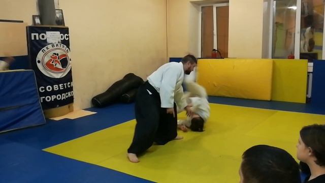 Aikido katate tori kokyu nage variation смотреть онлайн