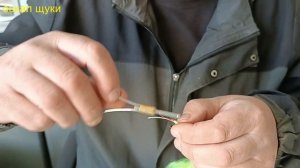 Как сделать ловчую приманку на корюшку,навагу с хирургической иглы.  Часть 2