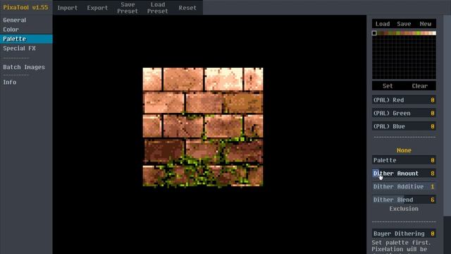8Bit / PixelArt conversion with PixaTool (Brick Wall) смотреть онлайн