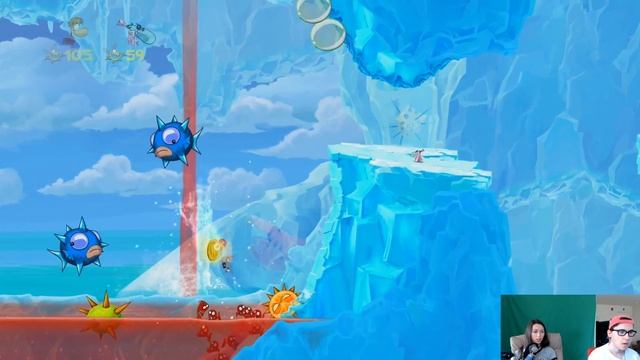 Совместное прохождение Rayman Origins 3 - Gourmand Land (Лакомая Земля) смотреть онлайн