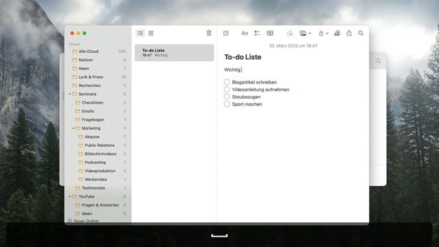 To-do Liste erstellen nach Prinzip der Eisenhower Matrix mit Notizen für Mac смотреть онлайн