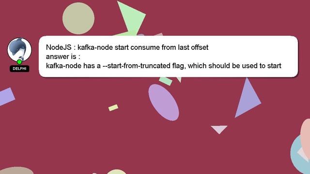 NodeJS : kafka-node start consume from last offset смотреть онлайн