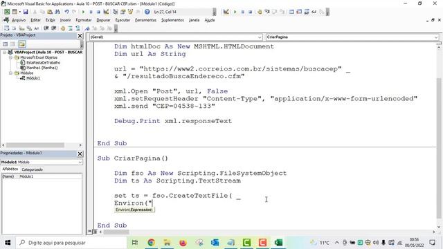 Web Scraping com VBA - Buscar CEP na Internet смотреть онлайн