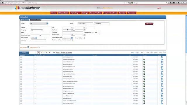 Using the Search and Advanced Search in LeadMarketer Address Book смотреть онлайн