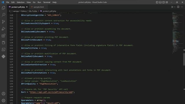 How to Add PDF Password and Security in PHP using PDF.co Web API смотреть онлайн