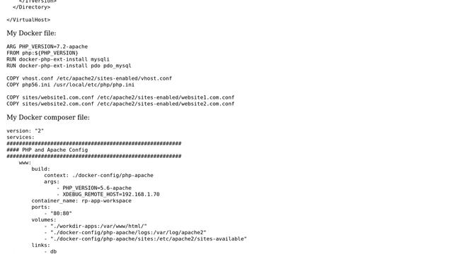 How to make multiple virtualhost in docker with php5.6-apache container? смотреть онлайн