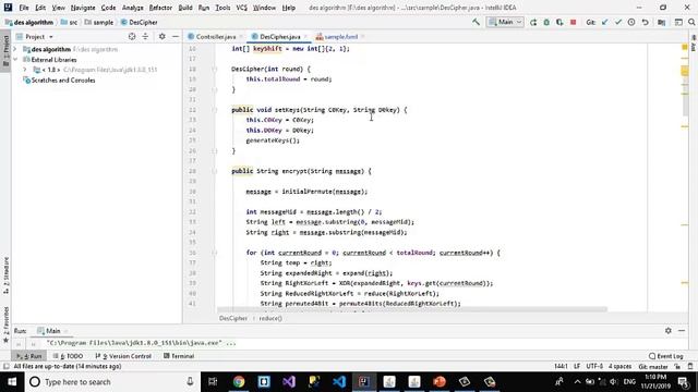 DES Cipher Java code in Arabic شرح смотреть онлайн
