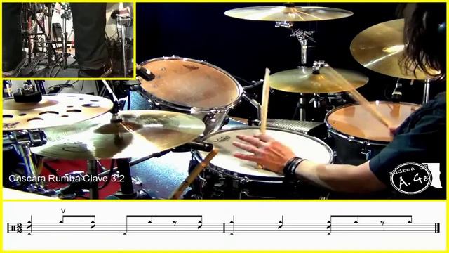 Afro-Cuban - drum grooves (100 bpm) смотреть онлайн