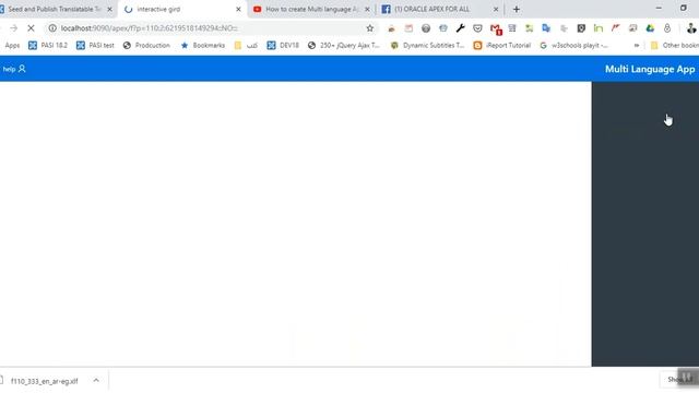 How to create Multi language Application in Oracle apex 19.1 [Part 2] смотреть онлайн