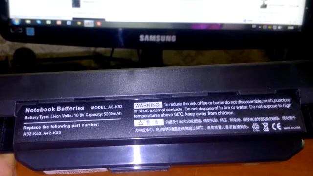 Майка и батарея для ASUS K53TA смотреть онлайн