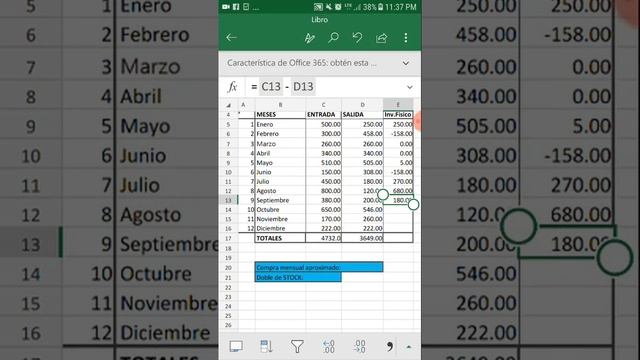 Tutorial de SUMA, RESTA, MULTIPLICACION y DIVICION en EXCEL desde tu CELULAR смотреть онлайн