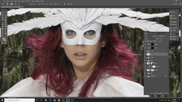 Creating The Snow Queen. Photo Shoot and Photoshop Tutorial смотреть онлайн